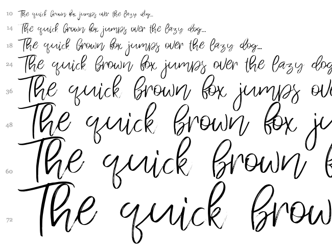 Jandys Dua font waterfall